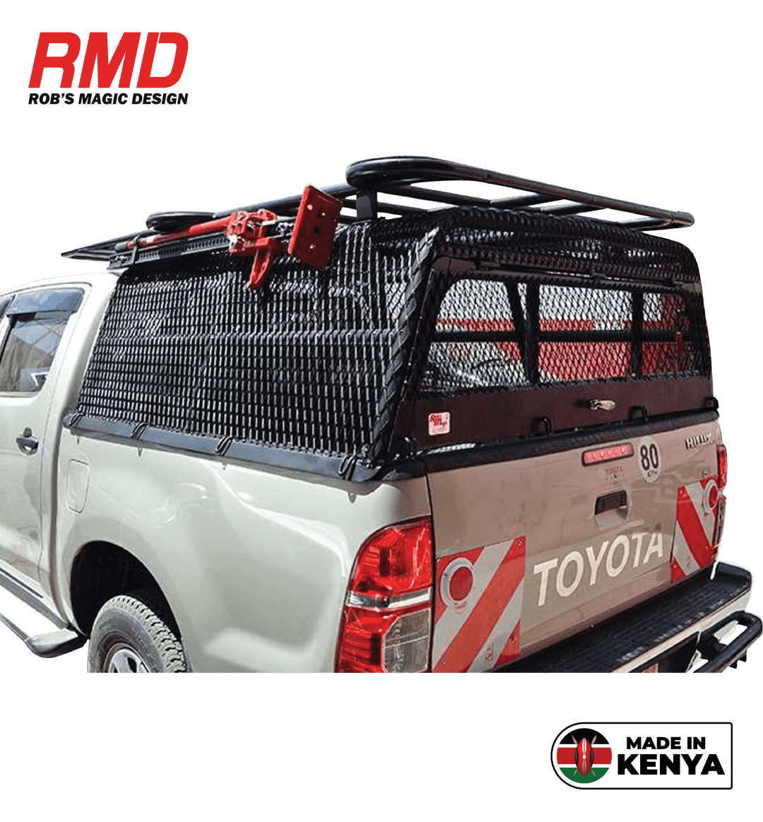 Hilux Cage with Wire Mesh and Rear Door - Image 2