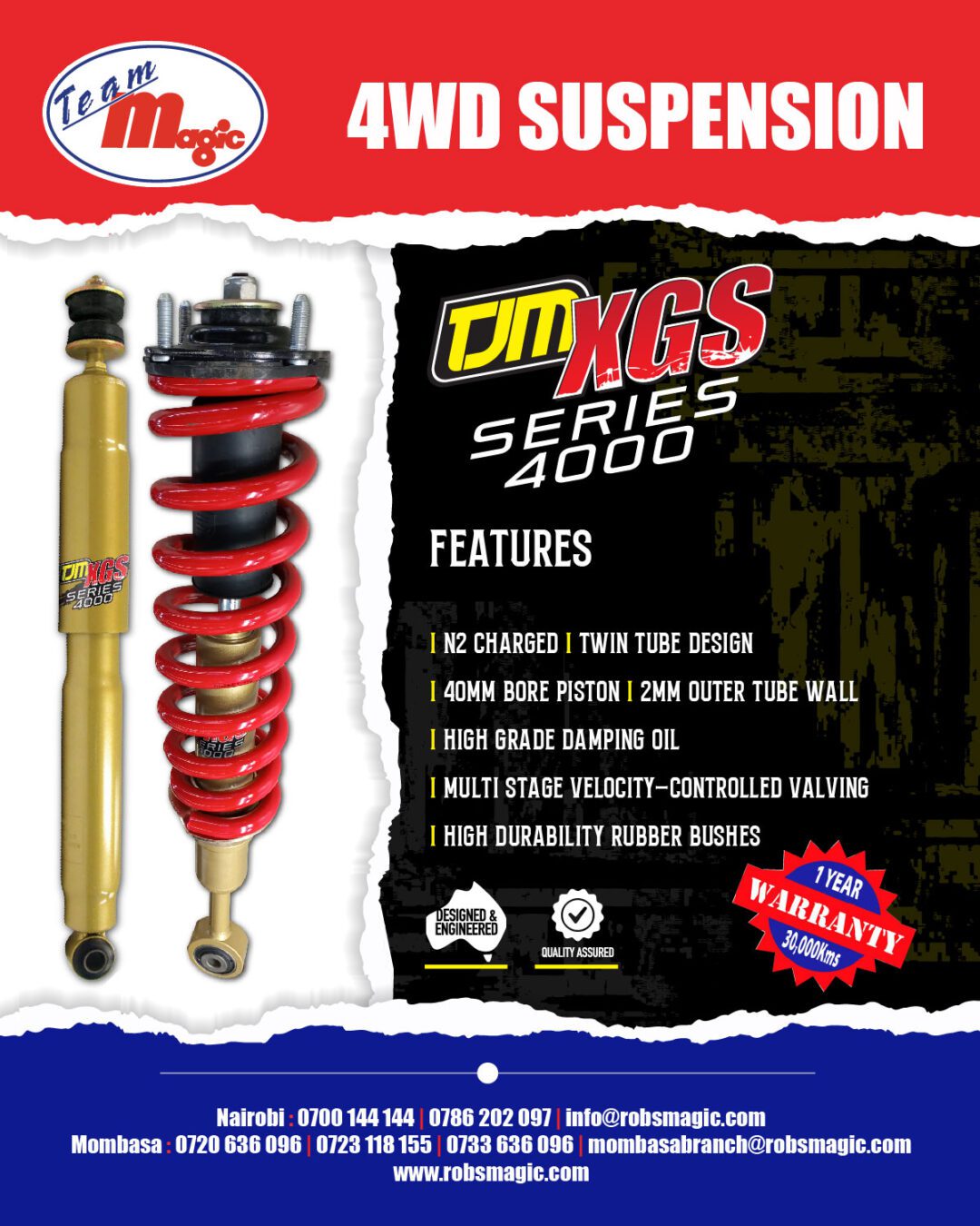 TJM XGS 4X4 Shock Absorbers - Image 3