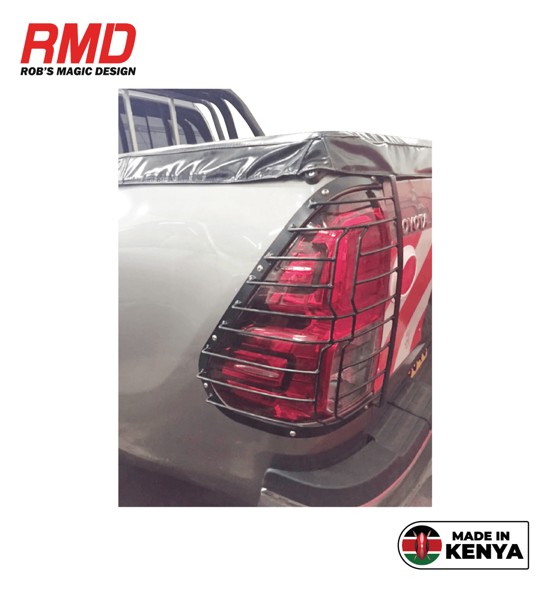 Toyota Hilux KUN 125/6 Rear Light Guards (+2015) (Pair)