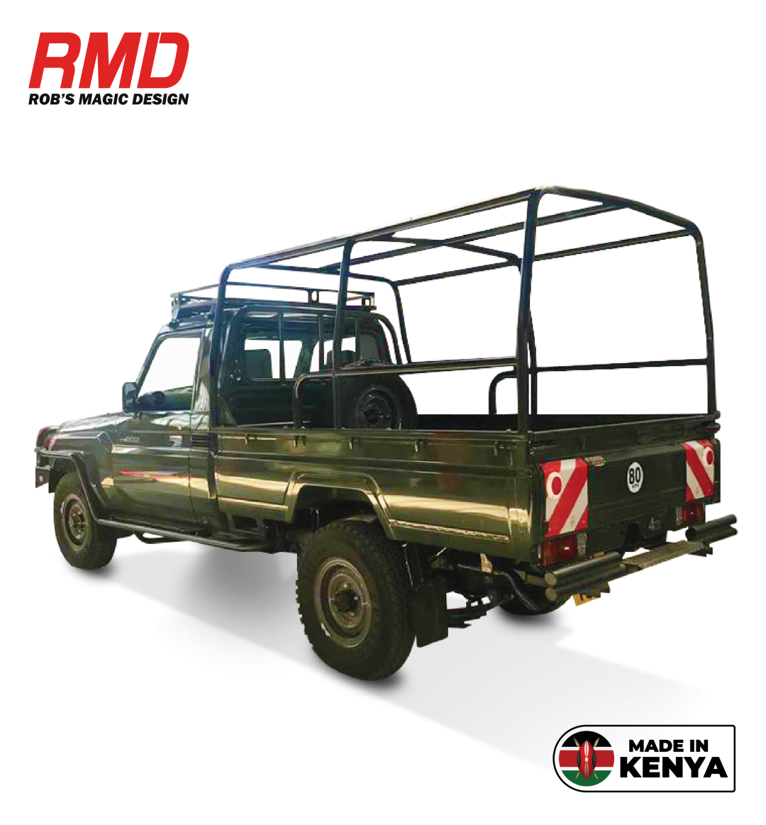 Toyota Land Cruiser 79 External Roll Cage (to suit Front Facing seats)