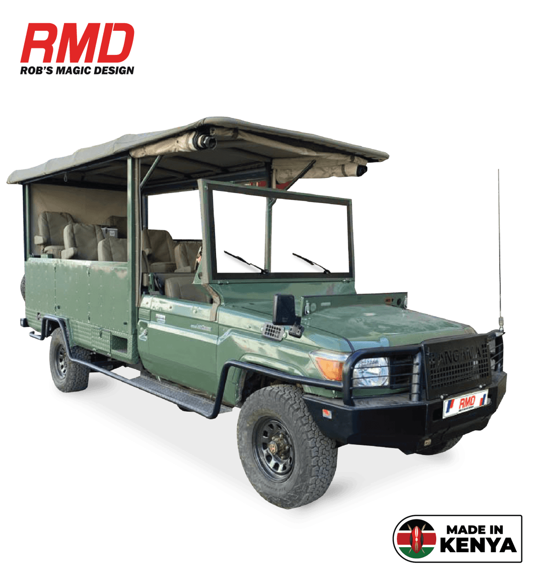 Land cruiser 79 8-Seater Game viewer (Goliath Series) (Safari) conversion