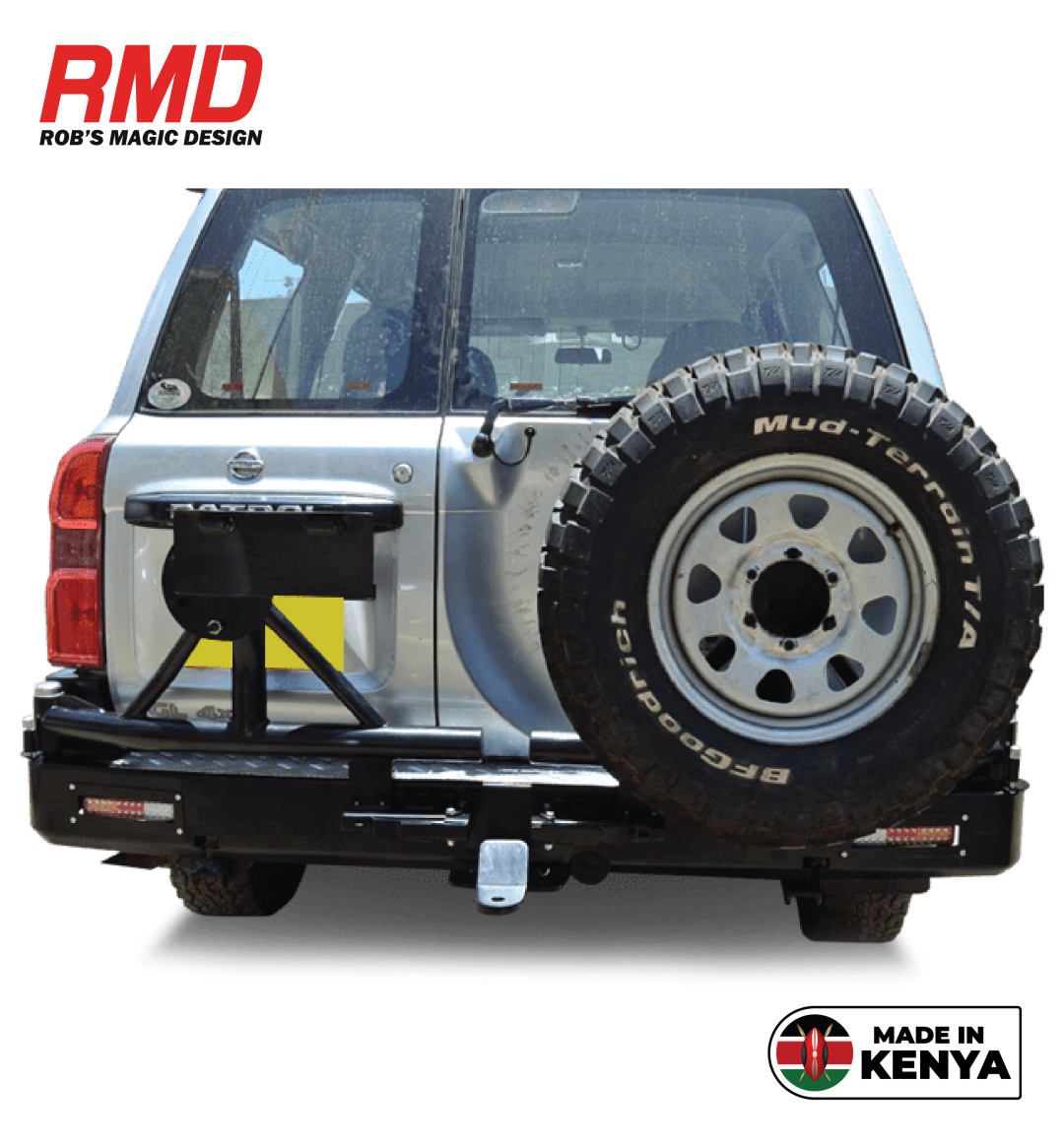 Nissan Patrol (+2005) Rear Tyre Carrier (Right / Left Hand Side) (Require Rear Bar (RB8)) - Image 4