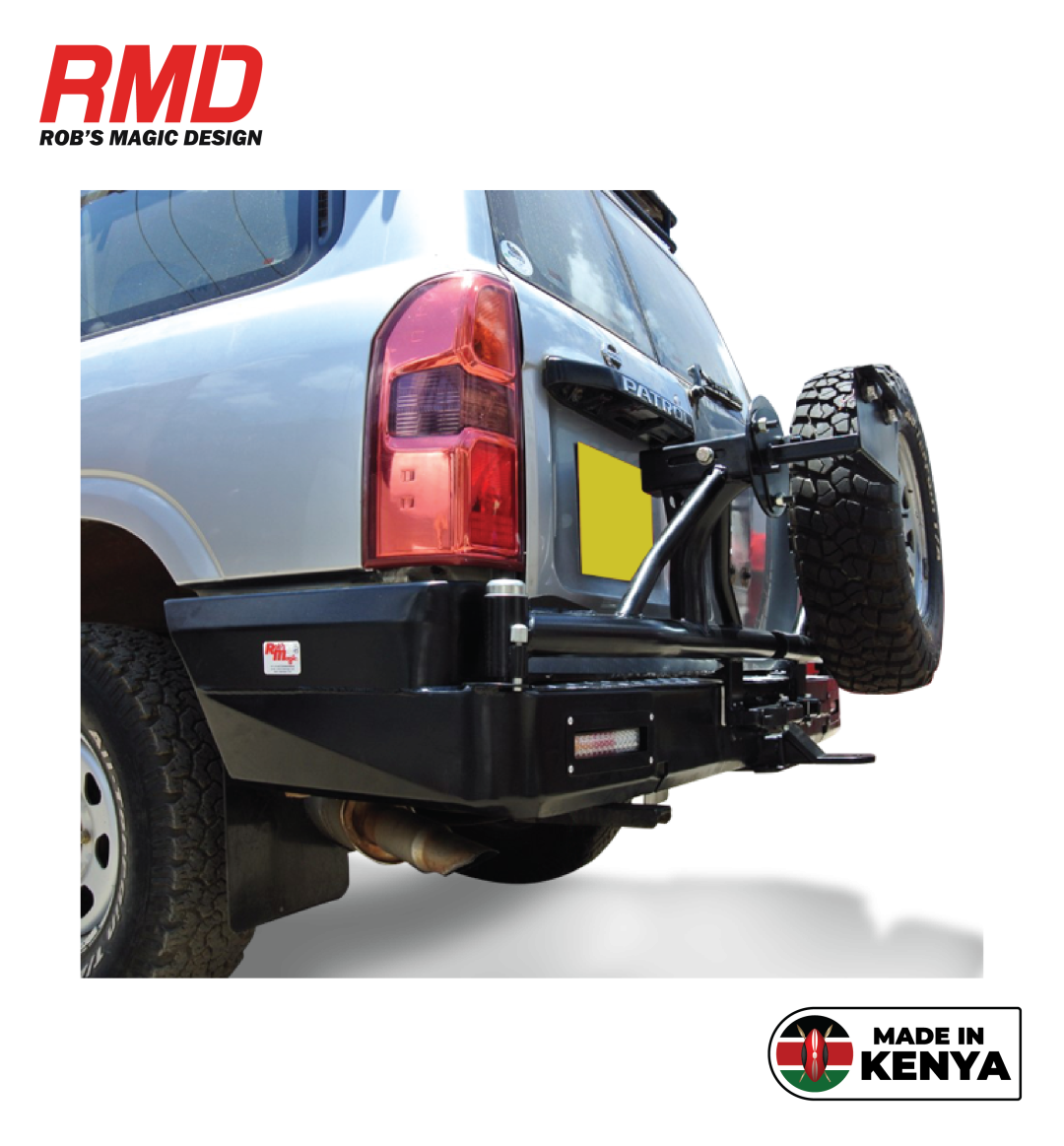 Nissan Patrol (+2005) Rear Tyre Carrier (Right / Left Hand Side) (Require Rear Bar (RB8)) - Image 2